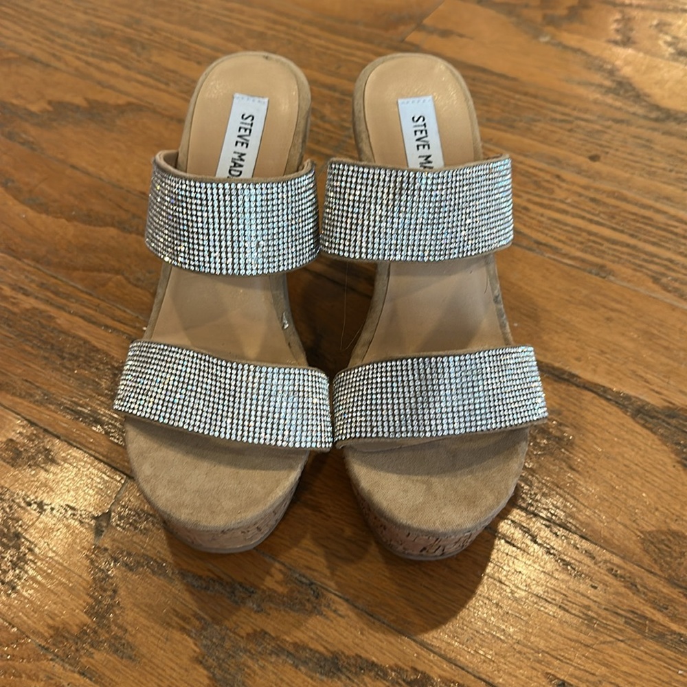 Steve Madden Sandro Embellished Sandals - Picture 2 of 6